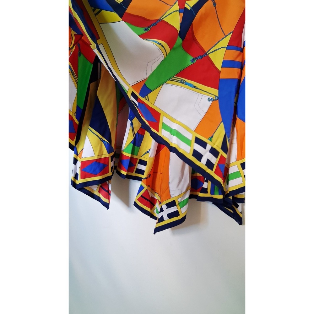 Lauren Ralph LRL Geometric Colorful Skirt Women's Size 6‎ Preppy International - Picture 4 of 7